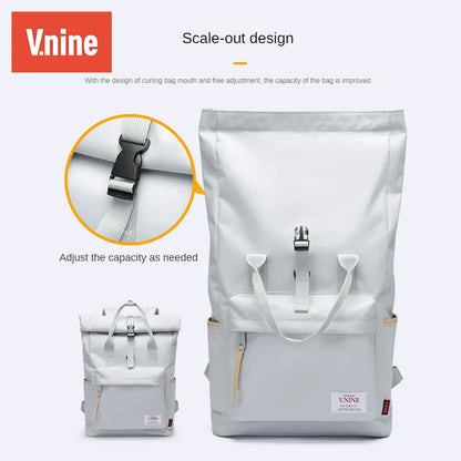 VNINE backpack, female backpack, male couple, Japanese and Korean canvas, junior high school, high school, college student backp