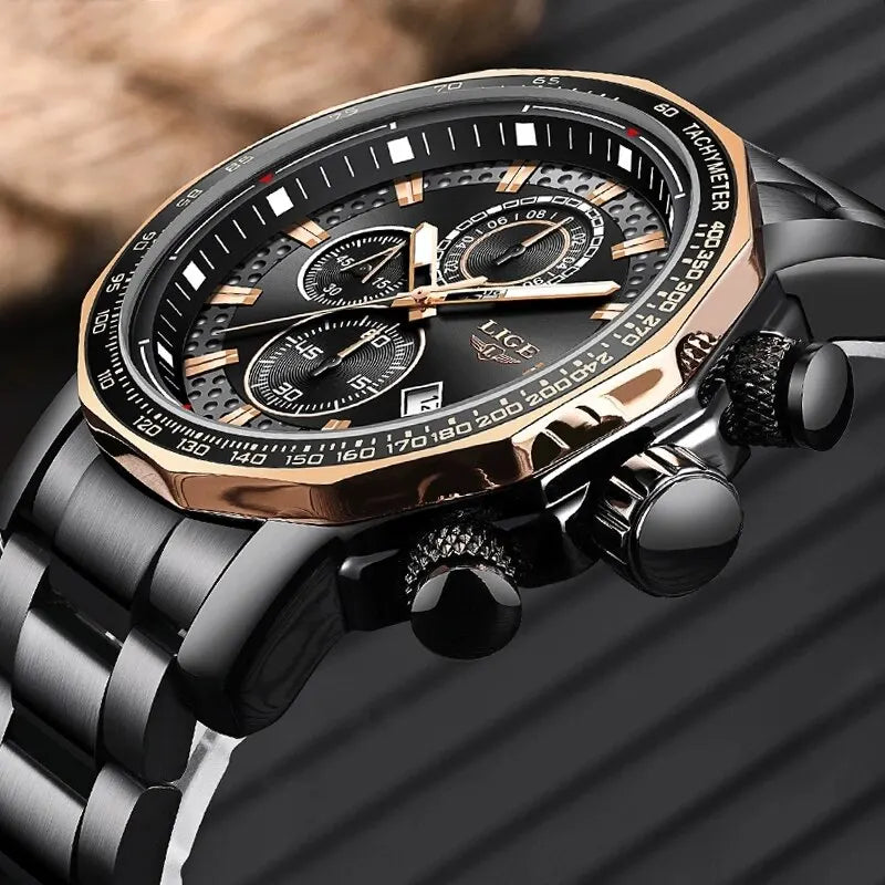 ¡Reloj LIGE New Sport Chronograph: Lujo y Resistencia en un Solo Diseño!