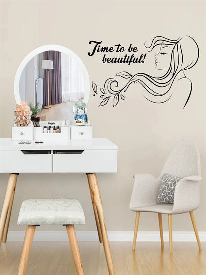 Vinilo Decorativo de Pared Belleza Phrase Beauty Spa por YOYOYU ART HOME DECOR 🌸