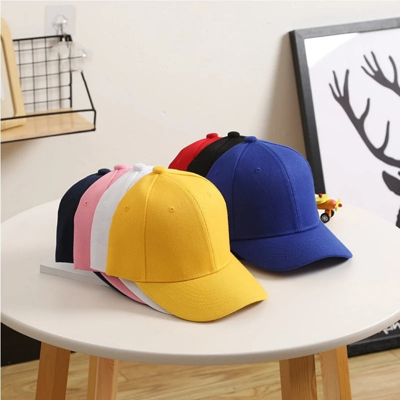 Gorra de Béisbol Infantil Ajustable en Colores Dulces - Protección Solar y Estilo ¡Imbatibles!