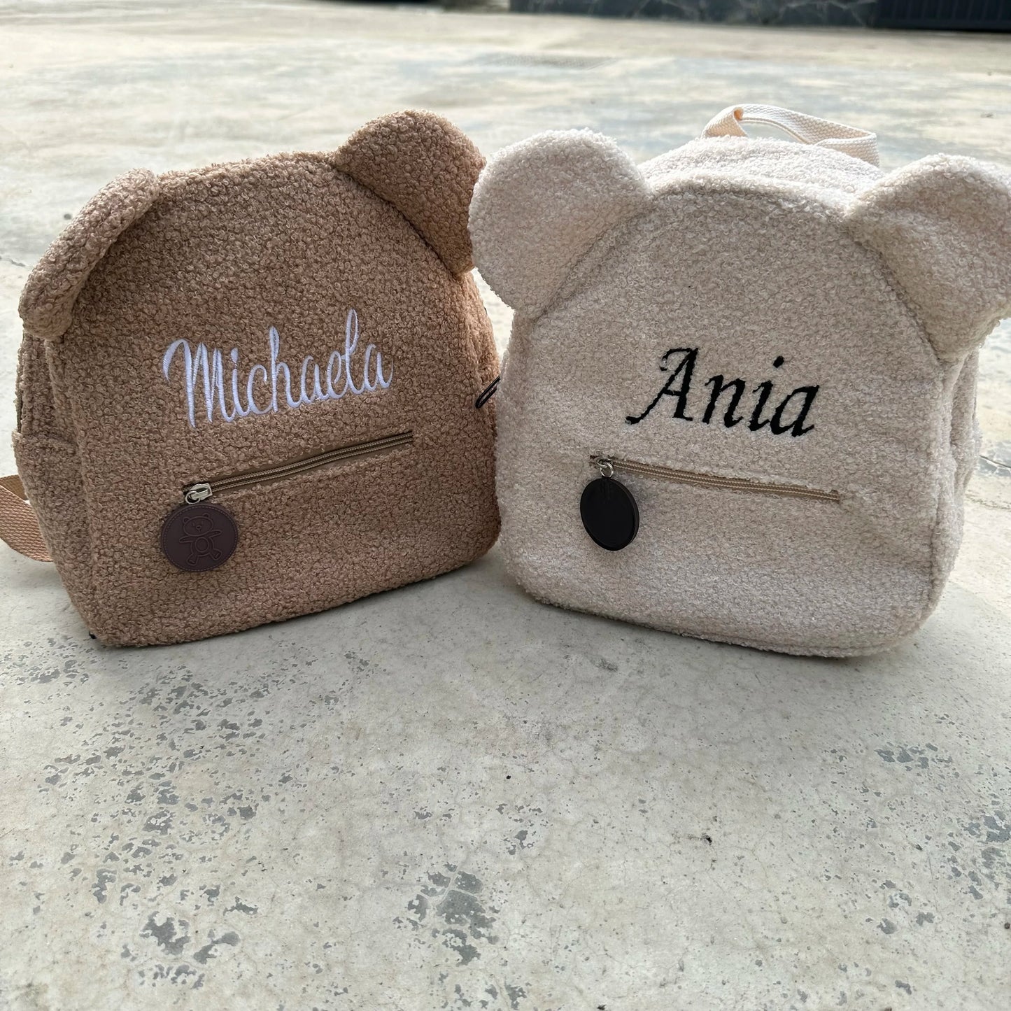 Personalized Embroidered Toddler Backpack Bag Lightweight Plush Bear Bag Kids Custom Name Backpack Gift for Boys Girls Ladies