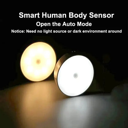 Lámpara Nocturna Inteligente LED con Sensor de Cuerpo Humano