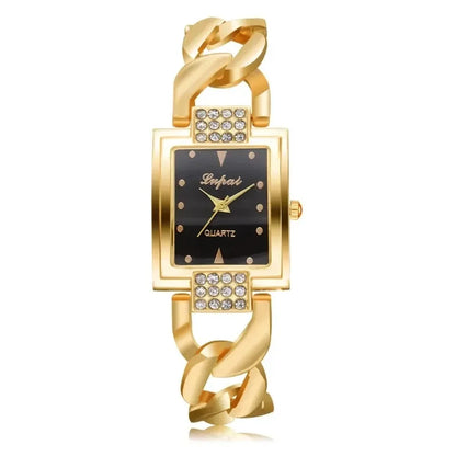 Reloj de Pulsera Dorado MOONBIFFY con Rhinestones - Elegancia y Lujo