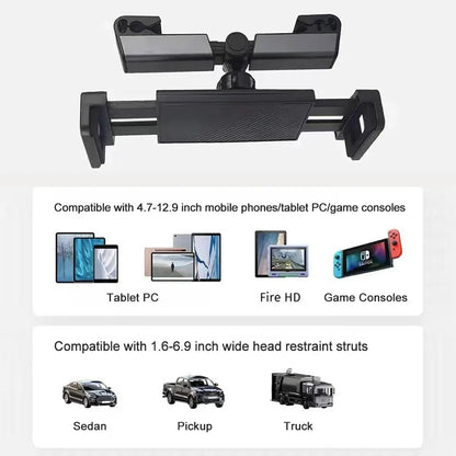 Soporte de Tablet para Reposacabezas con Clips - Lujo en tus Viajes 🚗