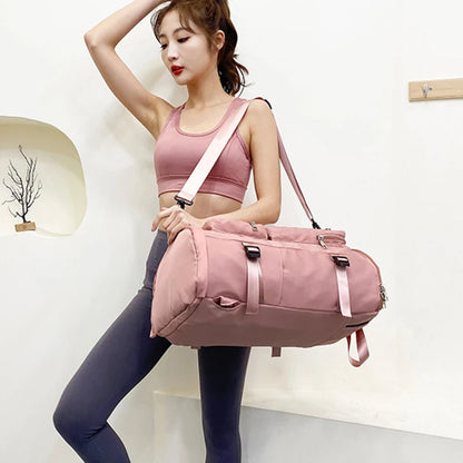 Women Large Travel Backpacks Waterproof Stylish Casual Daypack Bags with Luggage Strap Backpack Ladies Sports Yoga Luggage Bags