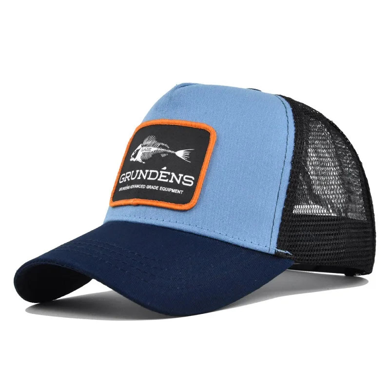 ¡Gorra de Béisbol con Bordado de Hueso de Pescado! 🧢 ¡Destaca con Estilo y Protección!