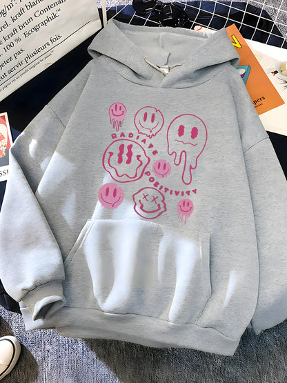 Sudadera con Capucha Estampada Divertida de Hirsionsan