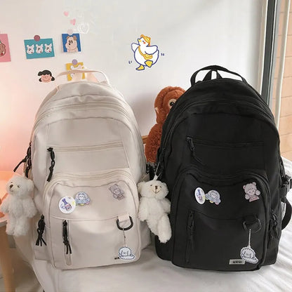 Mochila de Nylon de Alta Calidad para Estudiantes de Moda: ¡Lujo y Estilo sin Igual! 🎒🌟