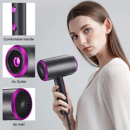 Secador de Pelo con Difusor G2 de 1800W: Pelo Suave y Brillante con Tecnología iónica y Cuidado Constante 🌟