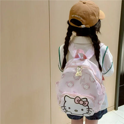 Sanrio Hello Kitty Children's Bags Cartoon Cute Boys and Girls Burden Reduction Kindergarten Backpack Children Backpack