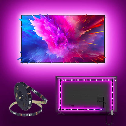 Luces LED RGB para TV con Control de 3 Teclas 🌈