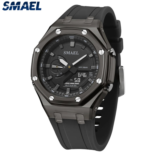 Reloj Digital SMAEL 8088 Waterproof: ¡Estilo y Funcionalidad para el Hombre Activo!