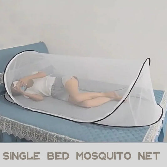 Mosquitero Camping Plegable para Cama Individual - Protección Total contra Insectos