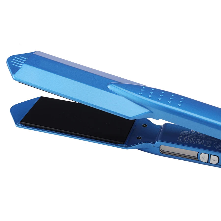 Plancha Alisadora y Rizadora de Cabello Profesional UKLISS 1 1/4" Nano Titanium 450F