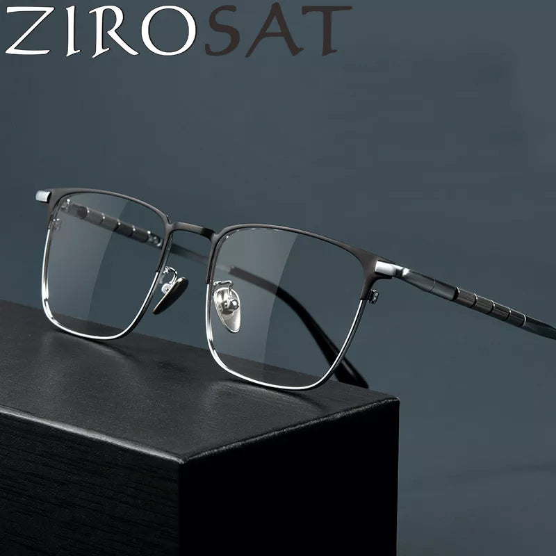 Gafas de Titanio ZIROSAT 9009T: ¡Estilo y Comodidad en uno! 👓¡Destaca con Actitud!