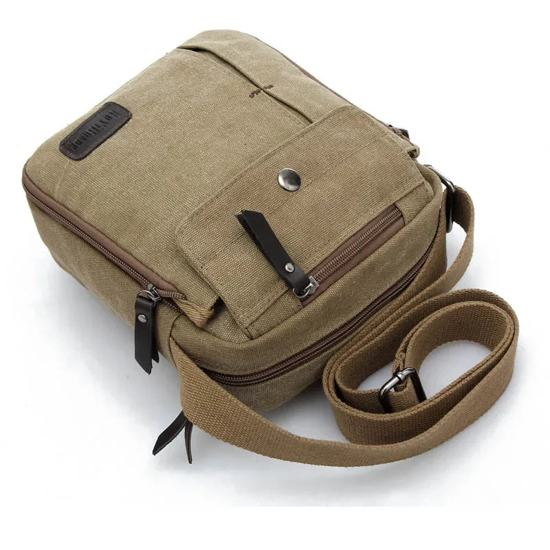 2024 High Quality Men Canvas Bag Casual Travel Men's Crossbody Bag Luxury Men Messenger Bags Outdoor multi-function travel bag