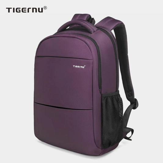 Mochila Tigernu Fashion Púrpura Antirrobo Laptop 15.6" - ¡Estilo y Seguridad en un Solo Producto! 🎒