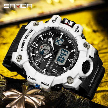 Reloj Militar Digital SANDA G-Style para Hombres 🌟