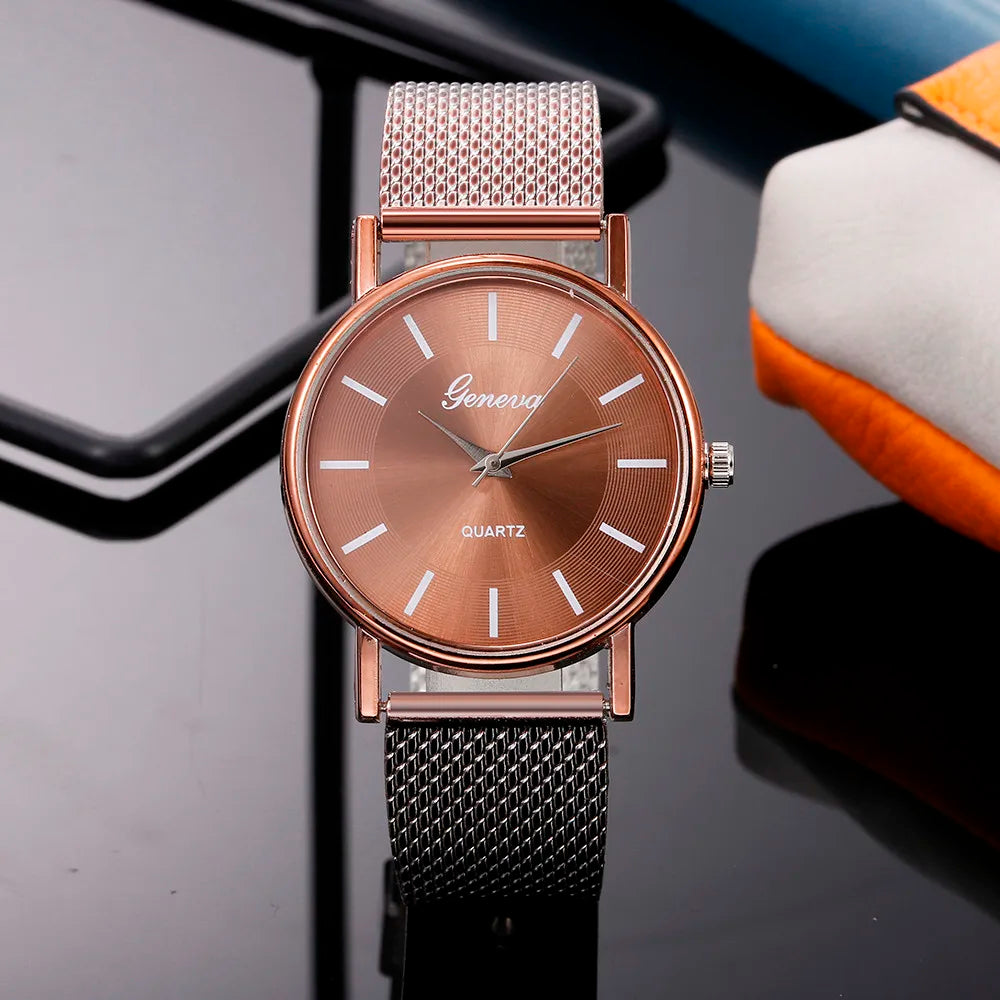 Reloj de Lujo para Mujer con Correa de Malla: Elegancia y Estilo en Tu Muñeca 🌟