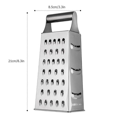 Ralladora de Caja 4 Cuchillas Acero Inoxidable - Herramienta Culinaria Excepcional