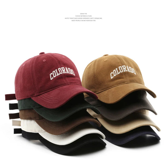 Gorra de Béisbol de Algodón Colorado para Hombres 🧢