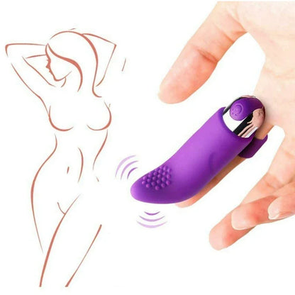 Vibrador de Dedo ZHDJSN: Potente Estimulación 10 Modos🔥