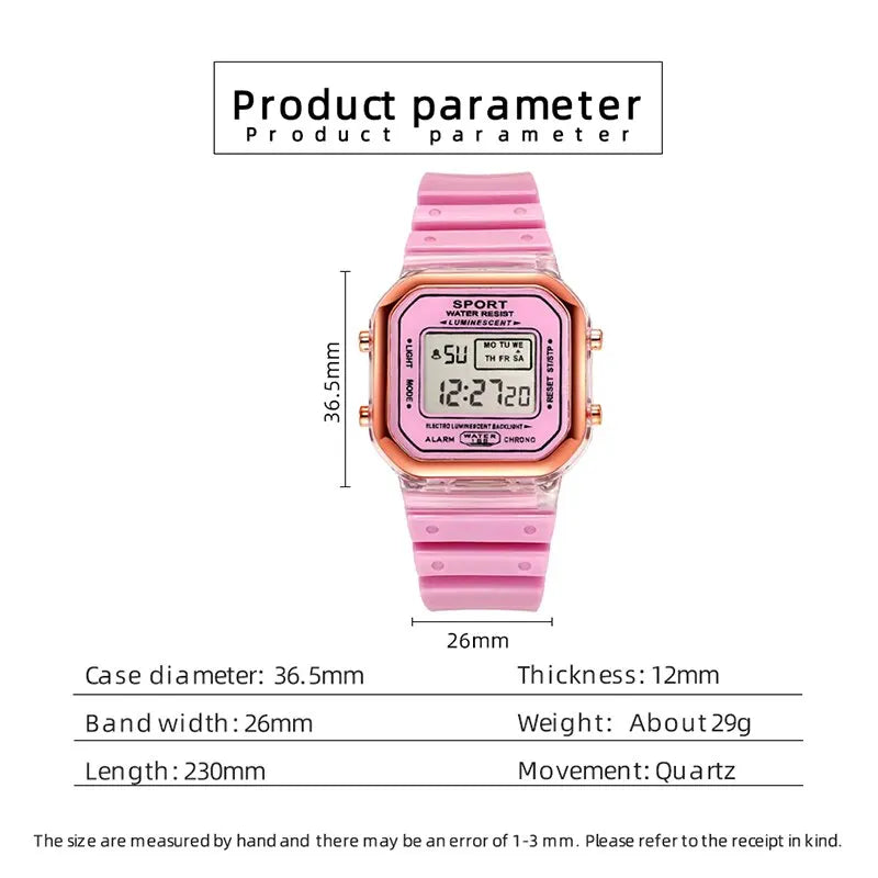 Reloj Electrónico Transparente DIJANES: Estilo y Funcionalidad en un Solo Accesorio