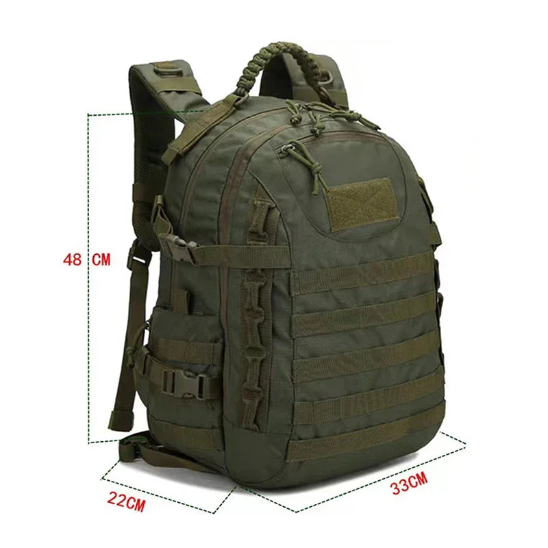 Mochila Táctica Militar DUTRIEUX - Capacidad 36-55L, Resistente al Agua, Diseño MOLLE