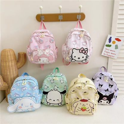 Sanrio Hello Kitty Children's Bags Cartoon Cute Boys and Girls Burden Reduction Kindergarten Backpack Children Backpack