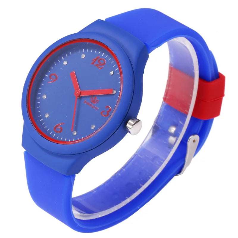 Reloj de Pulsera de Silicona de Moda para Mujer: ¡Estilo Candy-Colored Jelly!