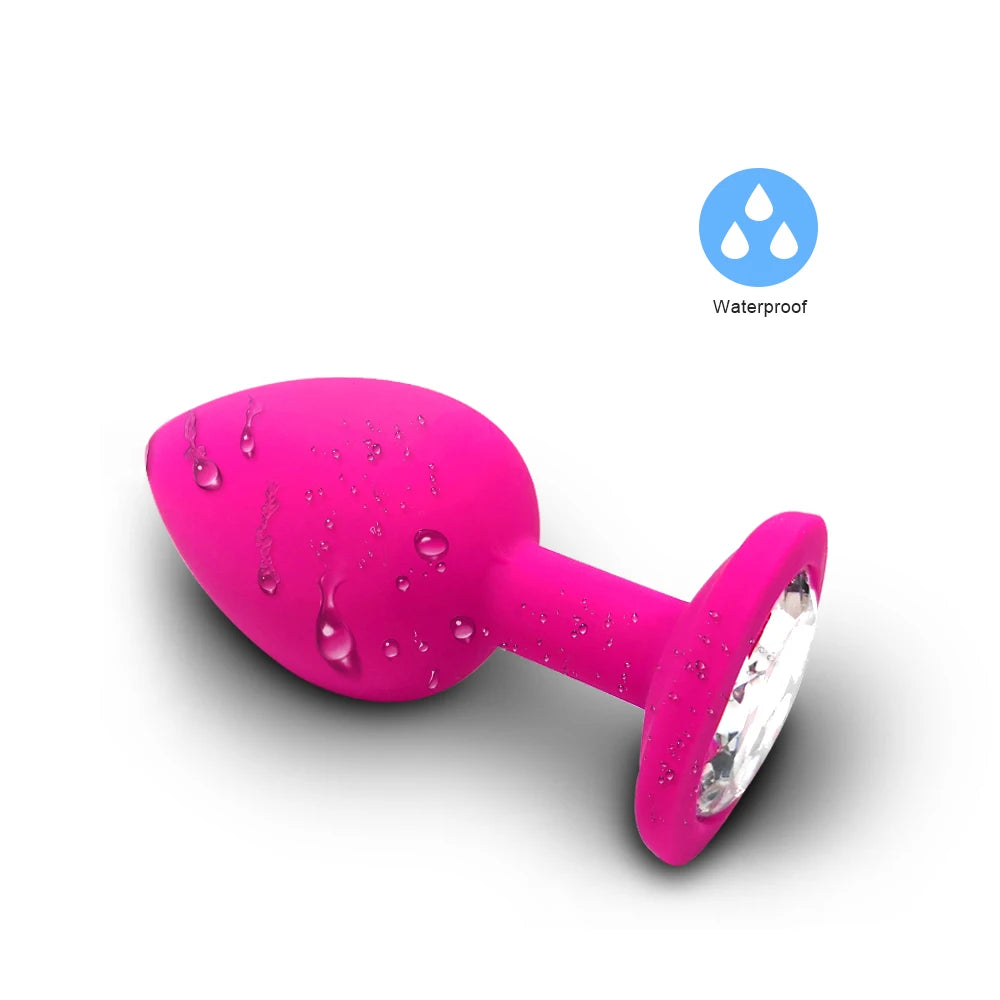 Plug Anal Vibrador de Silicona Suave en Tallas S/M/L - ¡Experimenta un Placer Sin Límites!