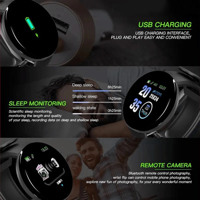 Smartwatch D18 SEamopar: Estilo, Tecnología y Rendimiento ¡en Tu Muñeca! 🌟