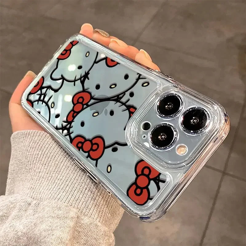 Funda para iPhone Sanrio con lazo de Hello Kitty: Elegancia y encanto vintage para tu dispositivo 🎀