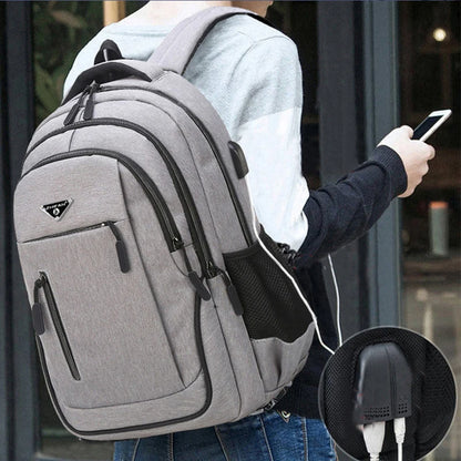 Mochila de Gran Capacidad para Laptop de Oxford Negro. 🎒