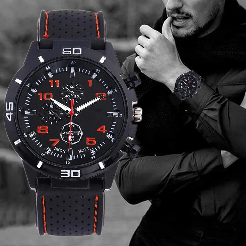 Reloj de Pulsera Deportivo de Lujo para Hombres: Fashion Date Quartz - zkceenier