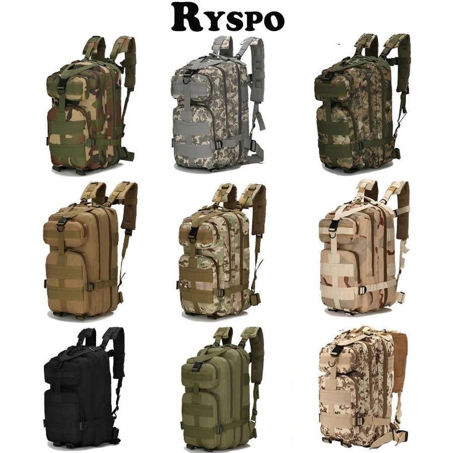 Mochilas Tácticas RYSPO de Nylon 1000D: Resistencia y Versatilidad Únicas 🌲🎒