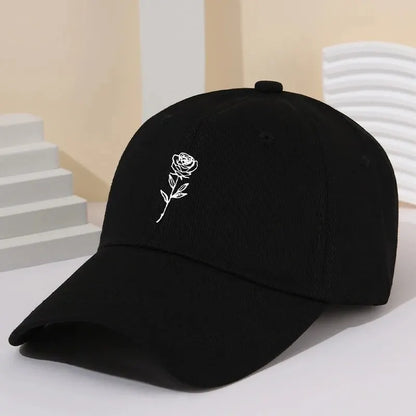 ¡Gorra de Béisbol con Flores Bordadas! 🌹 ¡Destaca con Estilo! 🌟