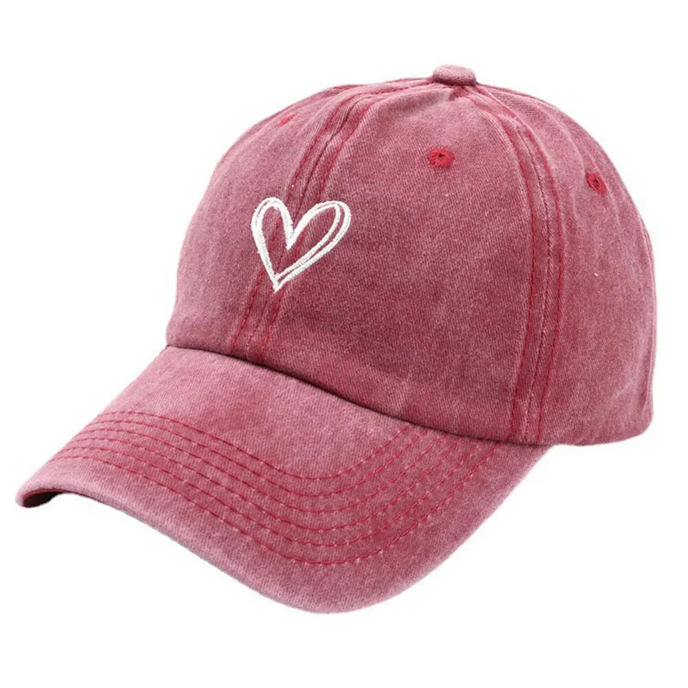 ¡Gorro de Béisbol Corazón Melocotón! 🍑 ¡Perfecto para Parejas Estilosas! 🌟 ¡Imprescindible en Tu Armario! ✨