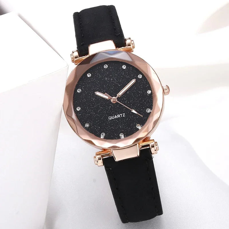 Reloj de Mujer de Cuero de Lujo Moonbiffy