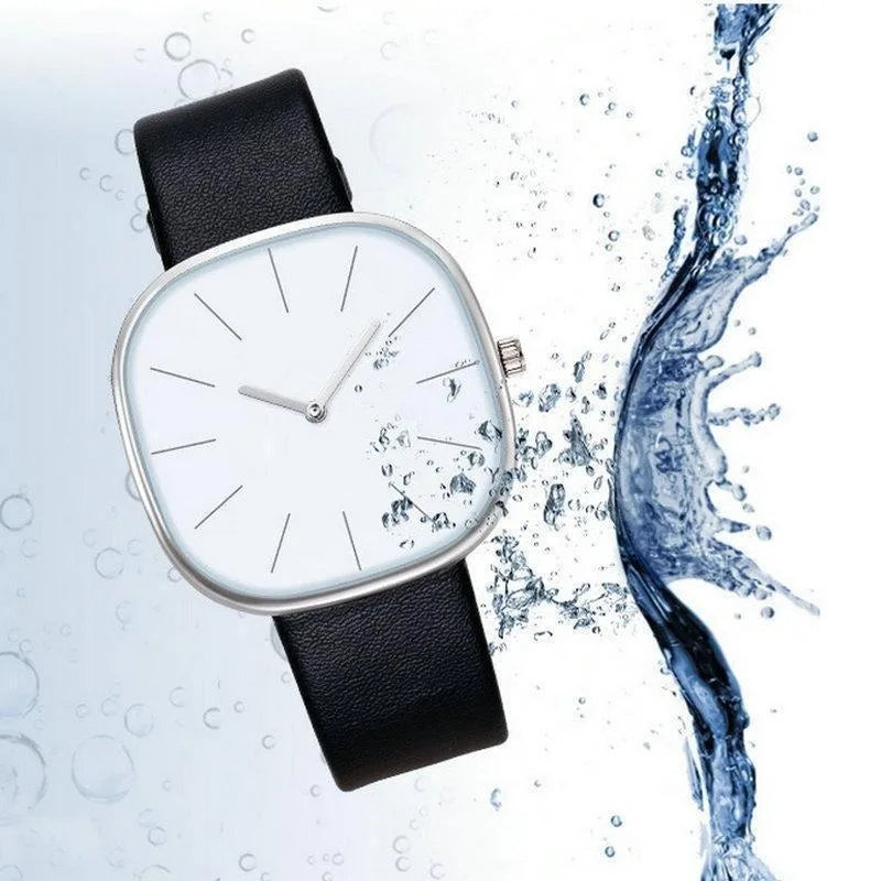 Reloj de Lujo Cuadrado con Correa de Cuero: Elegancia Perfecta 🌟