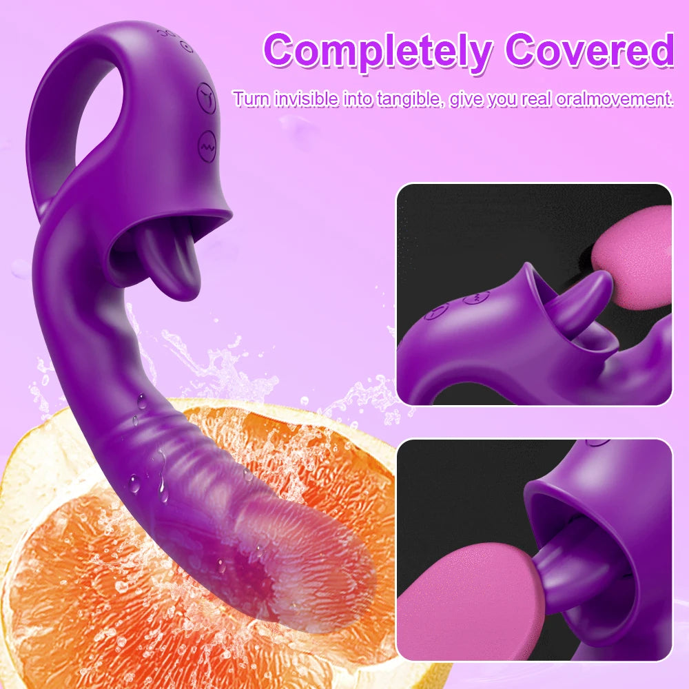 Vibrador Punto G Lamedor de UPTIE: Placer Múltiple, Satisfacción Garantizada