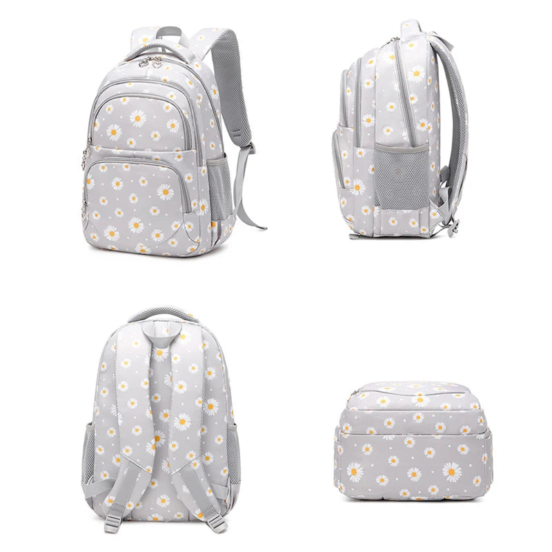 New School Backpack for Girls Children Schoolbags Waterproof Kids School Pencil Case Mochila Infantil Lunchbox Mochila Para Dama