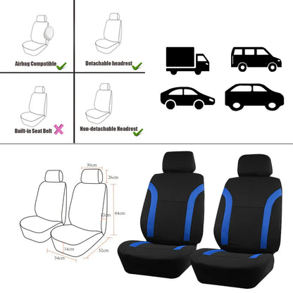 Set de Fundas para Asientos de Coche Poliéster Bicolor AUTO PLUS Sports 🚗