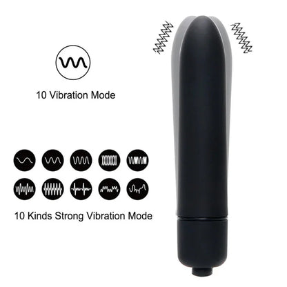 Mini Vibrador Bala 10 Velocidades: Placer Intenso!