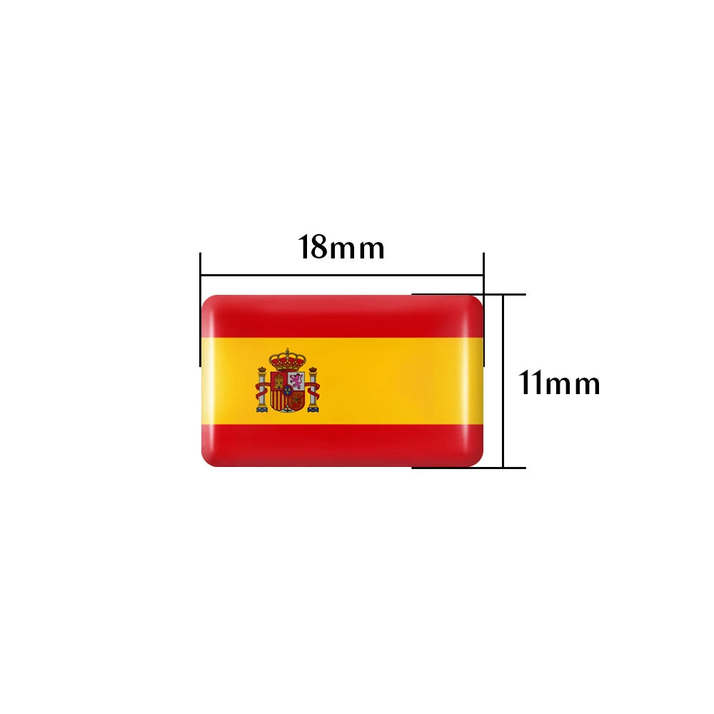 Pegatinas de Bandera de España de Epoxy para Coche 🇪🇸