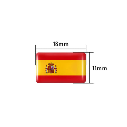 Pegatinas de Bandera de España de Epoxy para Coche 🇪🇸