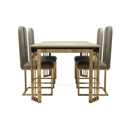 Mesa de Comedor Rectangular Moderna de Lujo Versátil Nórdica