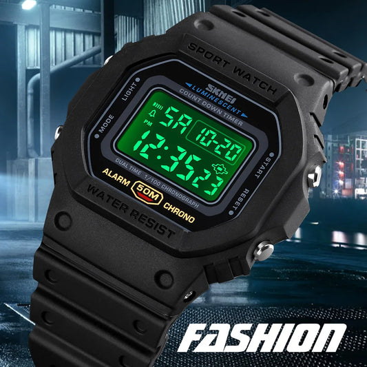 Reloj SKMEI 1628 Retro Multifuncional - Estilo y Funcionalidad