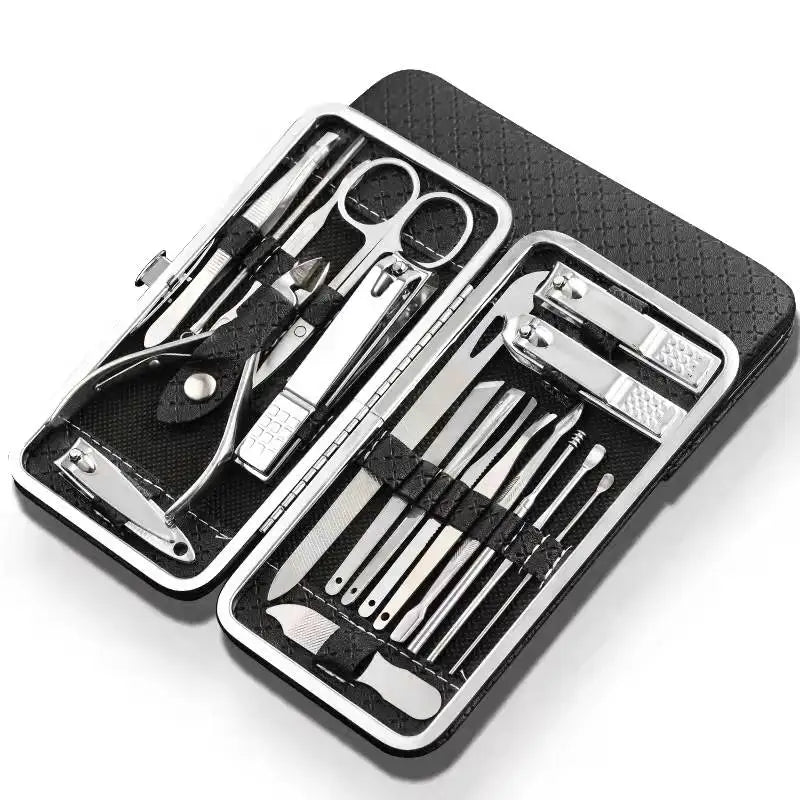 Set de Pedicura Profesional de 19 Piezas en Acero Inoxidable - DUTRIEUX