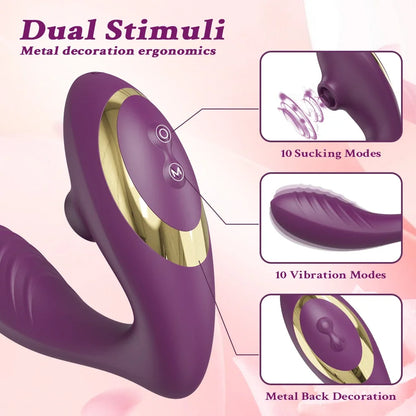 Vibrador de Clítoris y Pezones con Succión y Vibración DearVibe 🌟